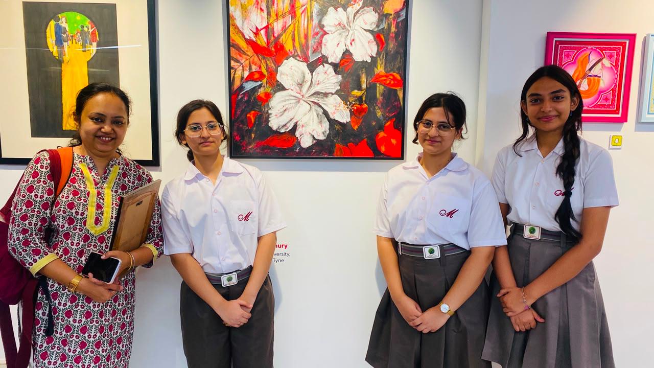 Student Visit to the British Council Art Exhibition